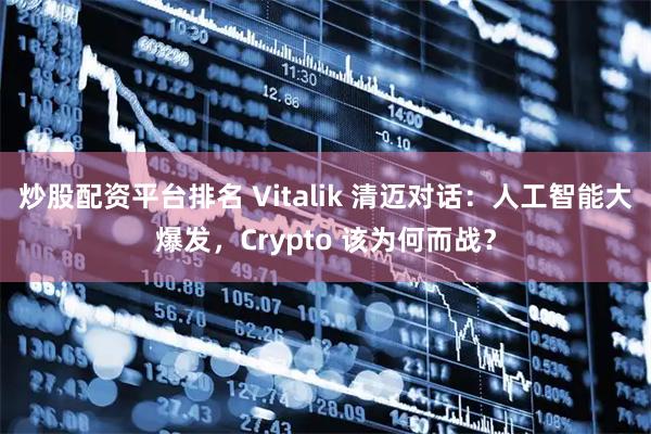 炒股配资平台排名 Vitalik 清迈对话：人工智能大爆发，Crypto 该为何而战？
